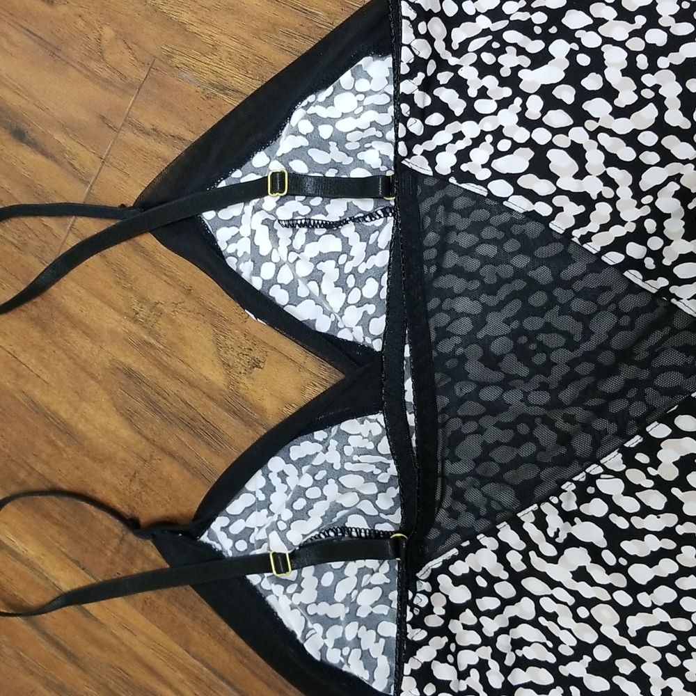 New Jessica Simpson Animal Print Babydoll Sexy Nighty Slip Size Large - Picture 8 of 11